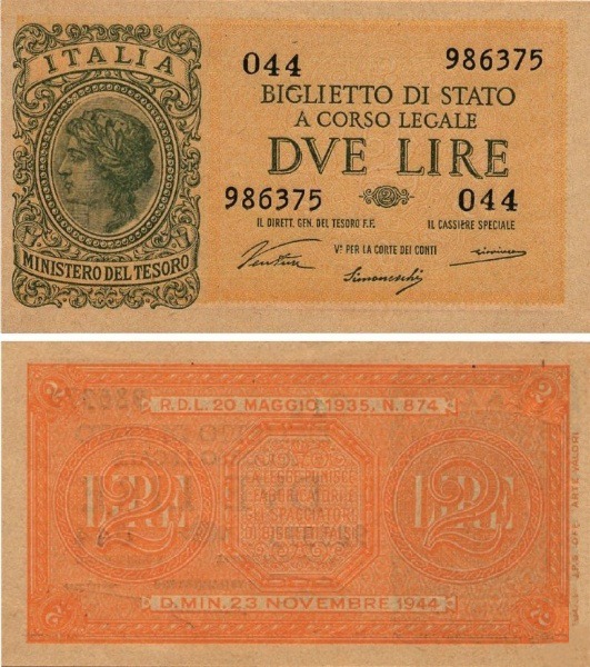 banconota-2-lire-Italia-laureata-Regno-d-Italia-1944