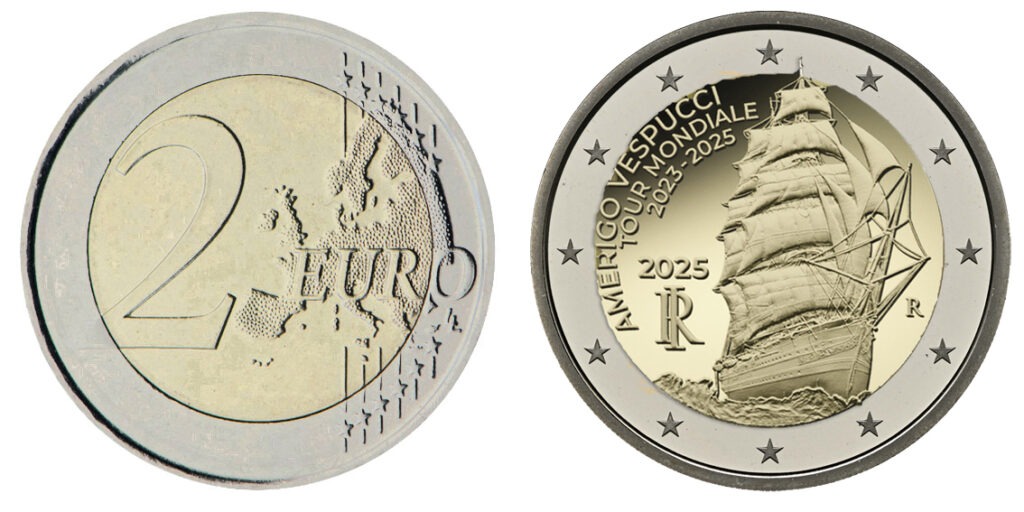 2 euro Italia 2 Amerigo Vespucci